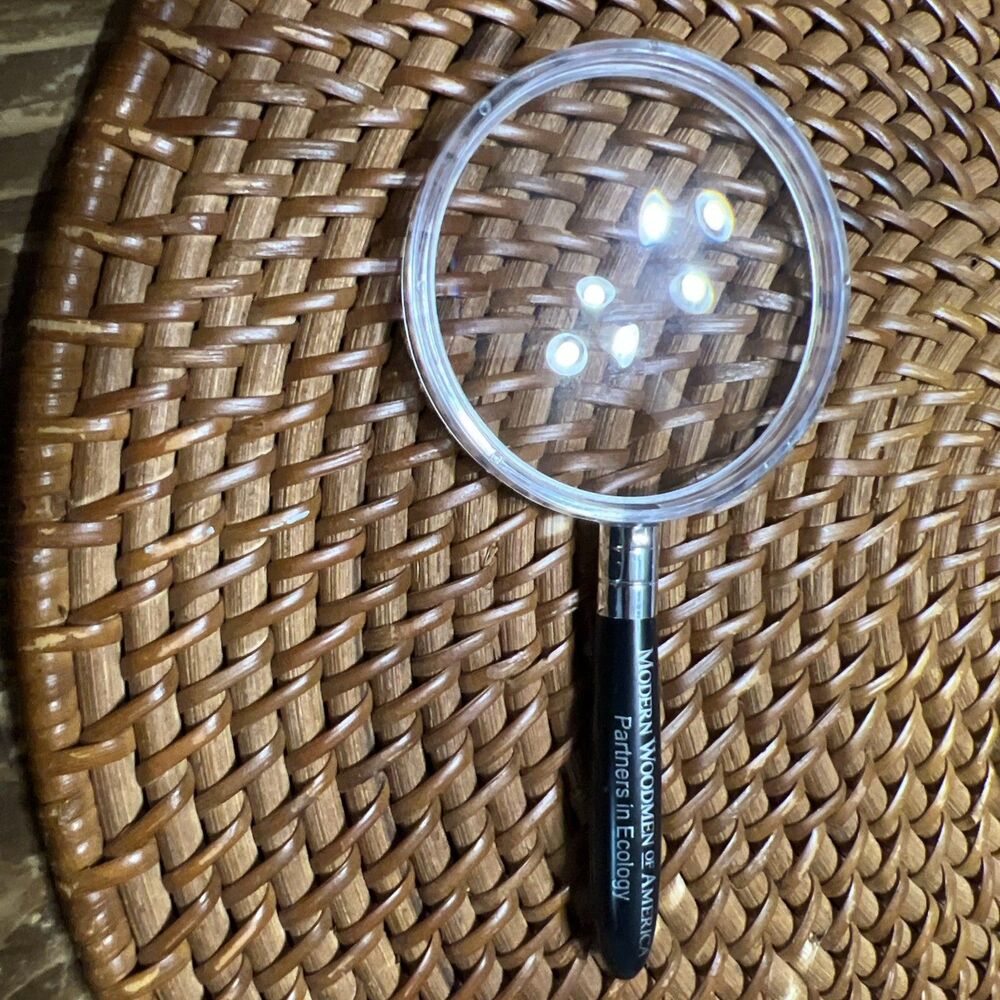 Woodmen Of The World Plastic Magnifying Glasses (Lot Of 12) New In Plastic